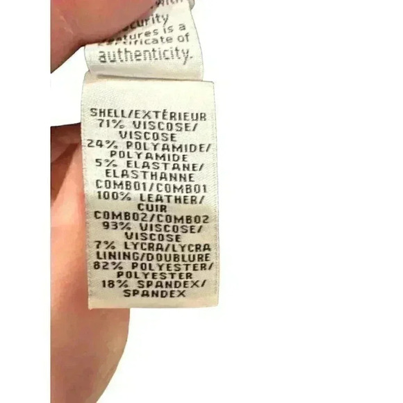 - Diane Von Fustenberg Novi Dress With Leather and Mesh Details Size 8, Pr… - Picture 7 of 7